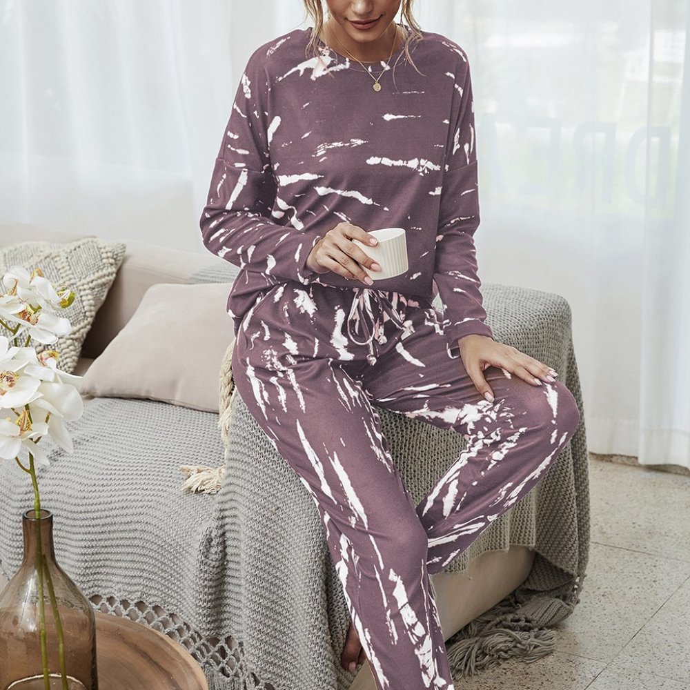 Hope Horizon Purple Marble Print Joggers
